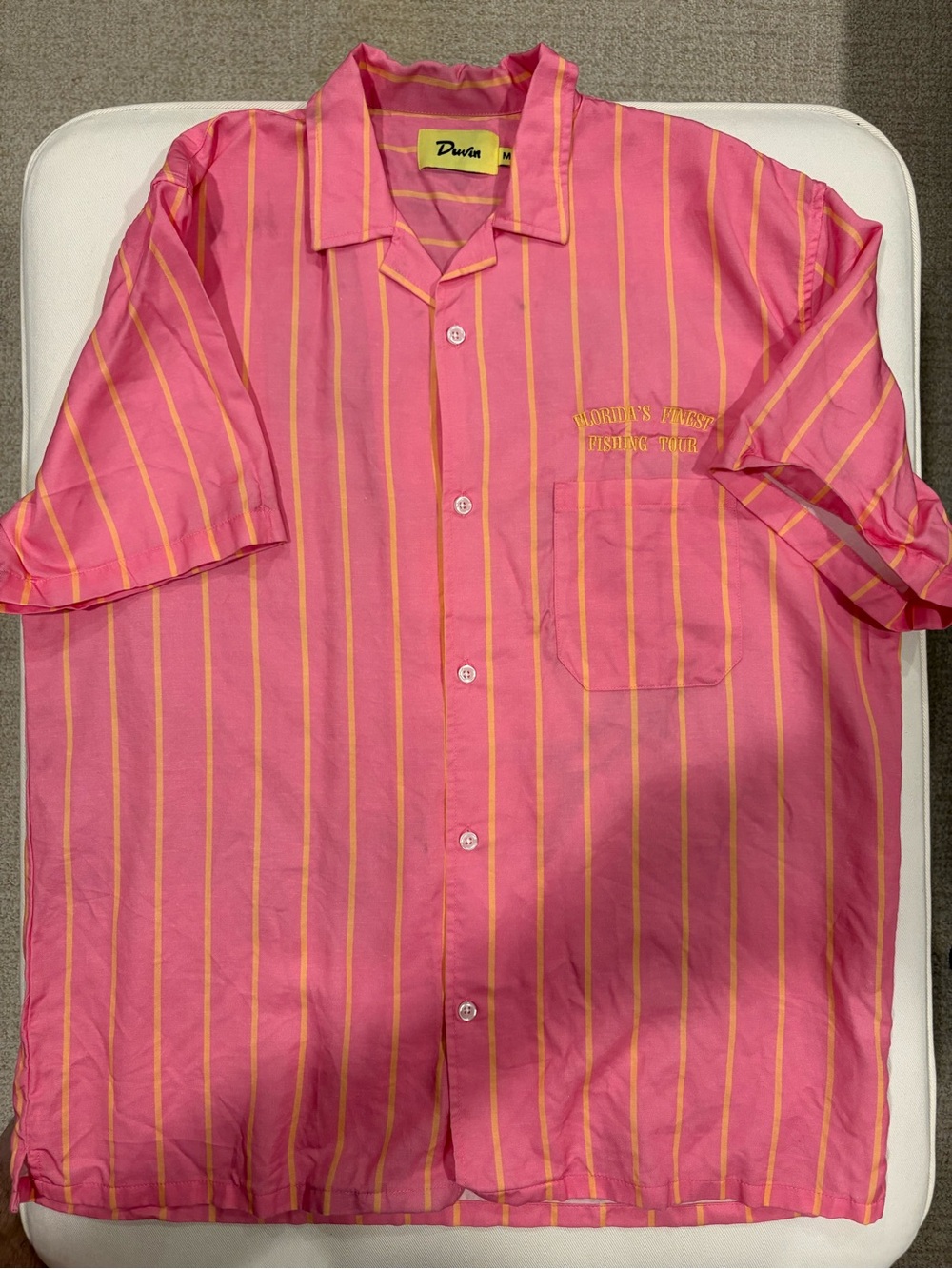 Duvin Finest Buttonup Shirt Men’s Medium (Pink)